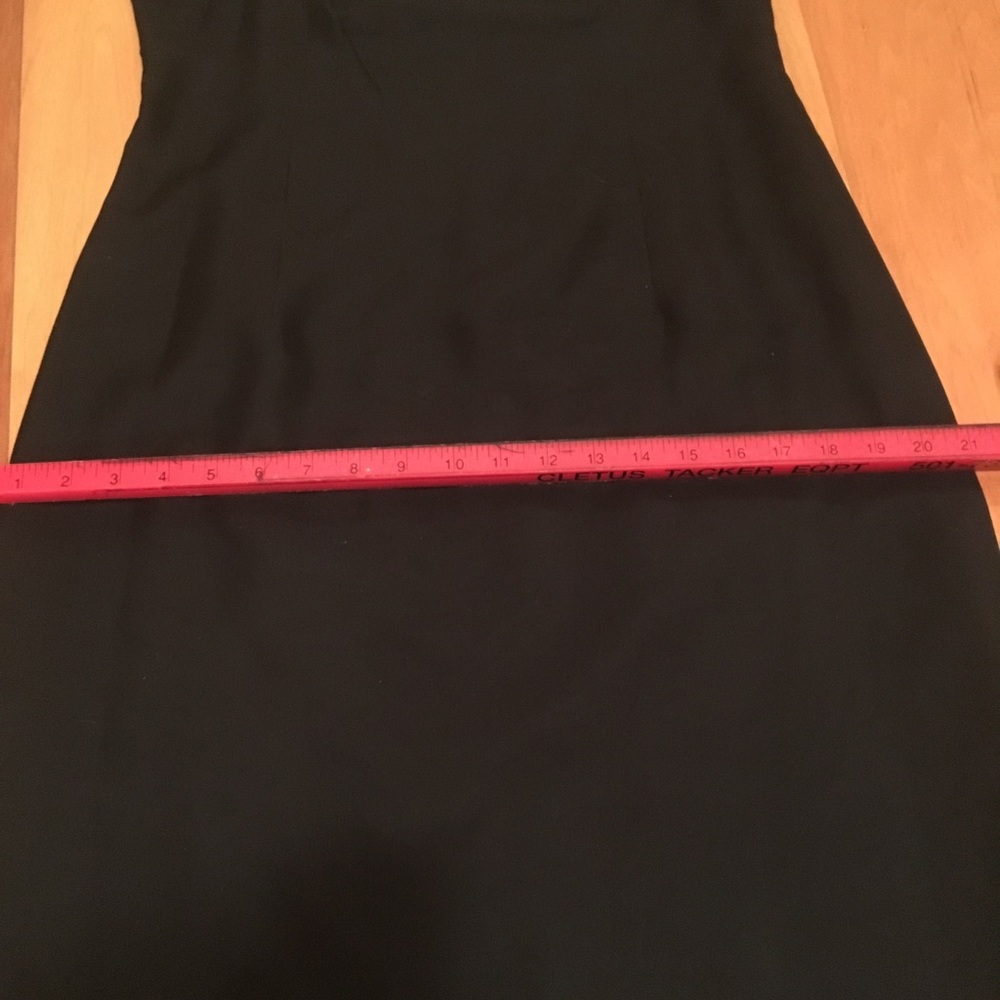 Ann Taylor Black Dress With Turquoise Design - Picture 7 of 7